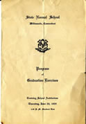 cover of commencement program June 20, 1929